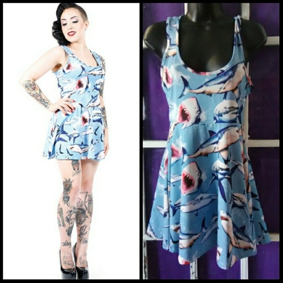 Sourpuss Dresses & Skirts - Amazing Sourpuss Shark Dress